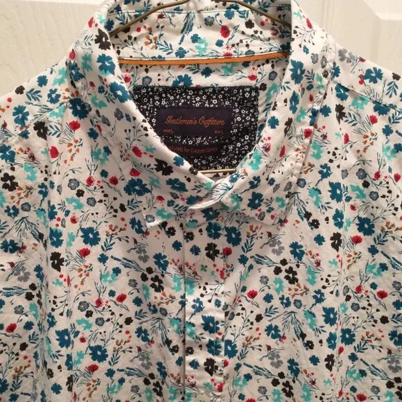 Gentlemen's Outfitter's Men's Short Sleeve Button Up Shirt, Size Large - Picture 4 of 5